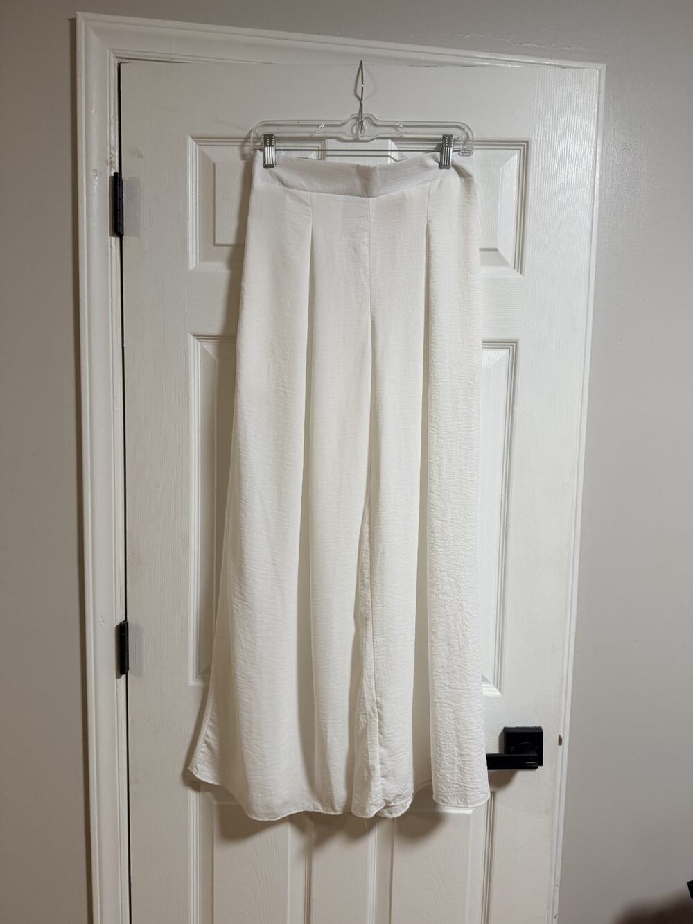LTX Airflow Palazzo Pants with bell/flare bottoms- Ivory- Large Size
